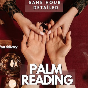 Palm Reading from Photo – Psychic Palmistry, Hand Reading, In-Depth Palm Analysis, Accurate Spiritual Insight,Same Hour