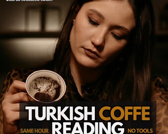Turkish Coffee Reading – Love and Career Insight, Traditional Cup Reading, Coffee Grounds Fortune Telling,Same Hour