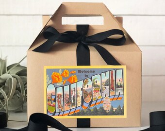 Welcome to California Box | California Destination Wedding Welcome Box | California Event Welcome Box | Welcome to California Box - Set of 6
