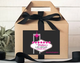 Bachelorette Weekend Survival Kit Box | Las Vegas Hangover Kit | Las Vegas Bachelorette Party Favor | Las Vegas Survival Kit - Set of 6