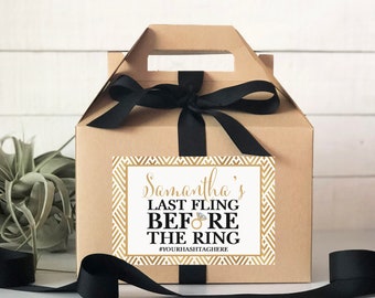 Bachelorette Last Fling Favor Boxes | Hangover Kit | Bachelorette Weekend Survival Kit | Bachelorette Party Favor