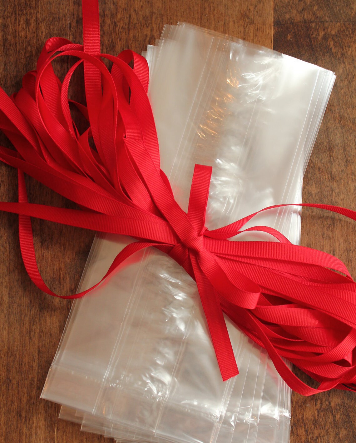 24 Personalized Holiday Cellophane Bags Bright Design Etsy