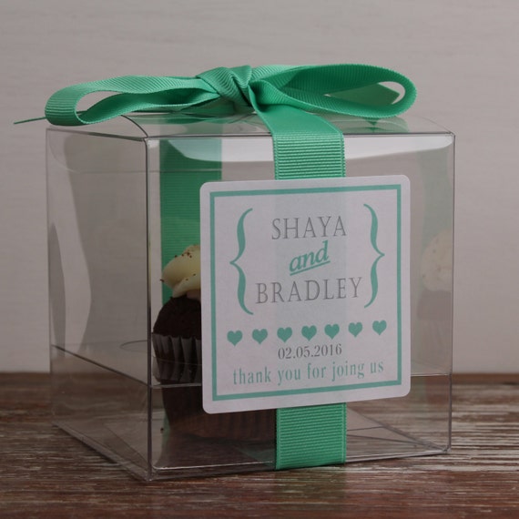 Items similar to 8 - Wedding Favor Cupcake Boxes - Audrey ...