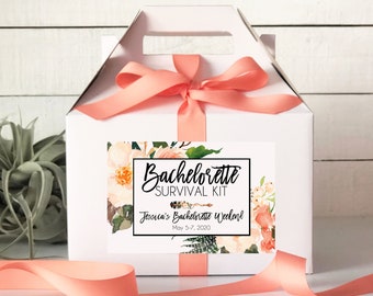 Bachelorette Weekend Survival Kit Boxes | Hangonver Kit | Wedding Weekend Survival Kit | Bachelorette Party Favor