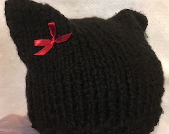 Black Cat Ear Hat