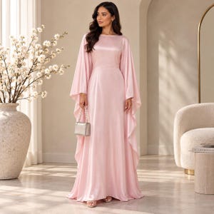 modest pink bridesmaid dress Blush Bridesmaids Dresses Back Details