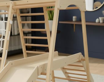 Kids Furniture, Eco-friendly Toddler Sport Set, Kids home recreational spaces, Gymnastic Playframe - Monkey bars, Pikler-style equipment