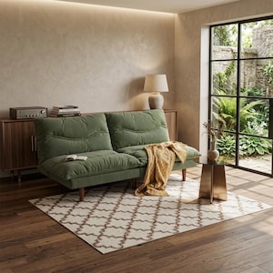 Convertible Futon Sofa Bed, Adjustable Couch for Small Spaces, Modern Loveseat Sleeper, Compact Sofa.
