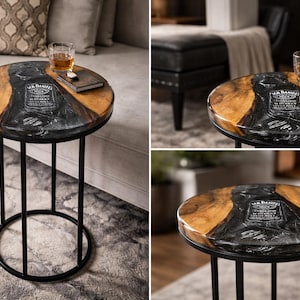 Whiskey Epoxy Table - Etsy