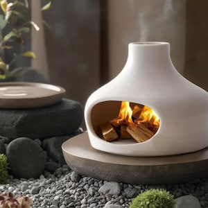 Ceramic Chimney Incense Burner | Elegant Ash Catcher for Energy Cleansing Meditation Relaxation Home Decor Spiritual Gift