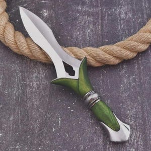 Handmade D2 Steel Double-Edged Knife | Full Tang Wood Handle | Outdoor Display Blade | Collectible Gift for Him | Survival or Decor Knife