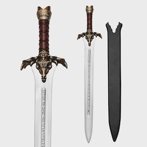 Handmade Viking Sword with 5160 Carbon Steel Blade Brass Fittings Full Tang Build  Leather Sheath – Durable & Fully Functional