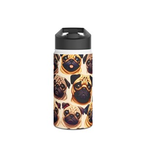 Pug Pattern Stainless Steel Water Bottle, Cute Dog Lover Gift, Travel Hydration, Pet Themed Drinkware, Gift for Animal Lovers, Unique [...]