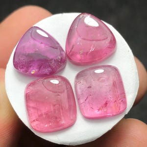 19,70 CT rosa turmaliner i par med matt svart bild 1