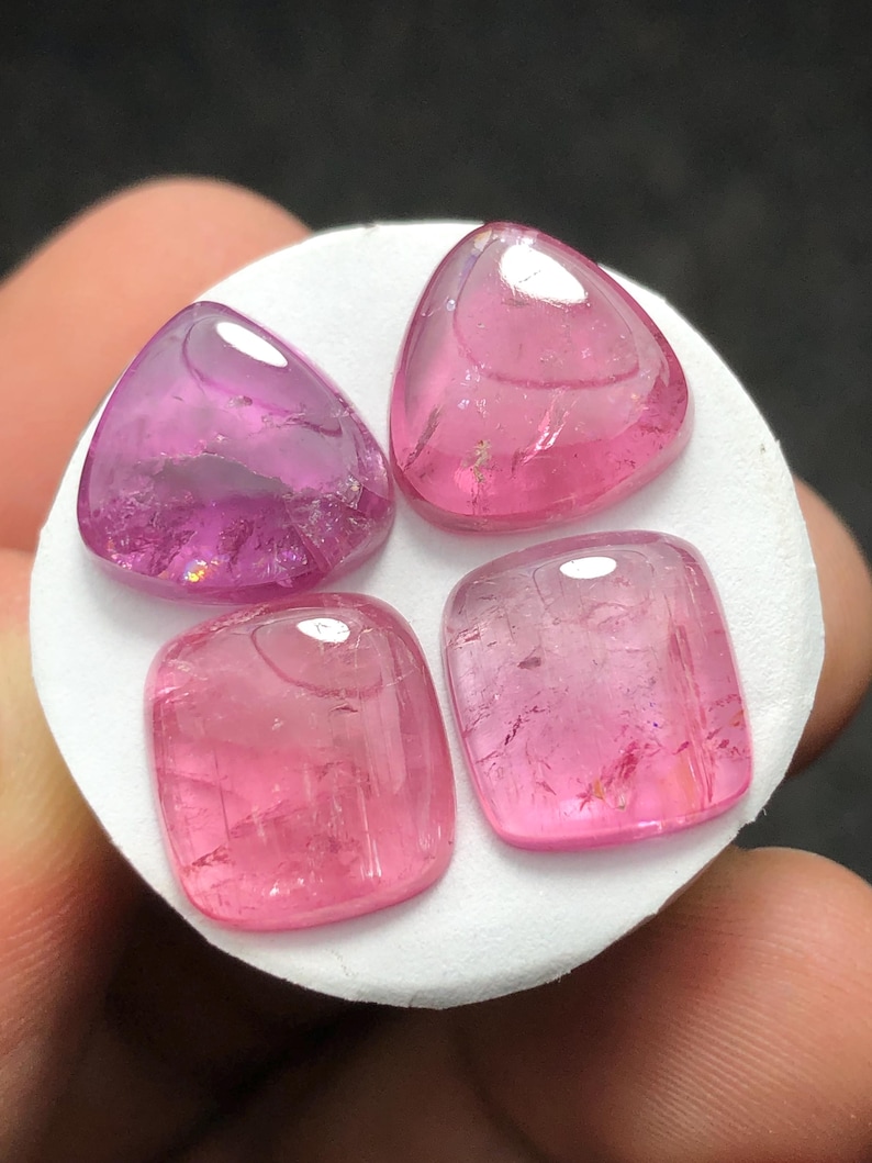 19,70 CT rosa turmaliner i par med matt svart bild 1