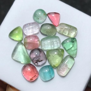18.50 CTs Multi color tourmaline cabochons lot