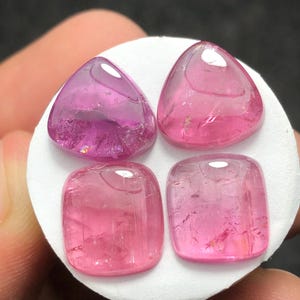 19,70 CT rosa turmaliner i par med matt svart bild 4