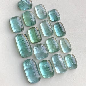 14 CT’s Blue tourmaline cabochons lot