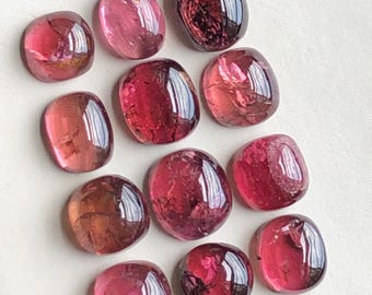 Rubellite tourmaline cabochons lot 17.70 CT’s