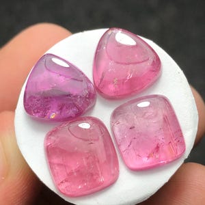 19,70 CT rosa turmaliner i par med matt svart bild 3