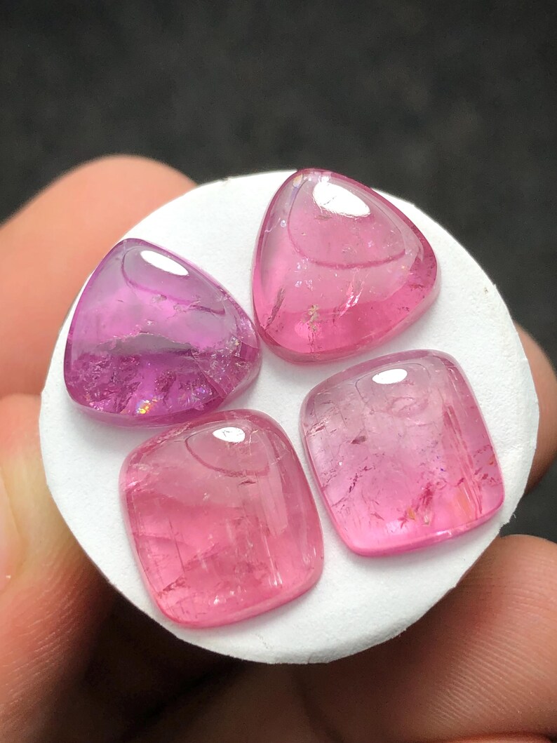 19,70 CT rosa turmaliner i par med matt svart bild 3