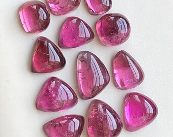 Rubellite tourmaline cabochons flat back 14.40 CT’s