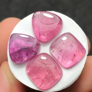 19,70 CT rosa turmaliner i par med matt svart bild 5