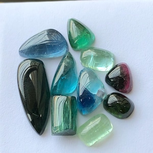 19.70 CTs Tourmaline cabochons lot