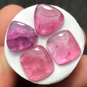 19,70 CT rosa turmaliner i par med matt svart bild 2