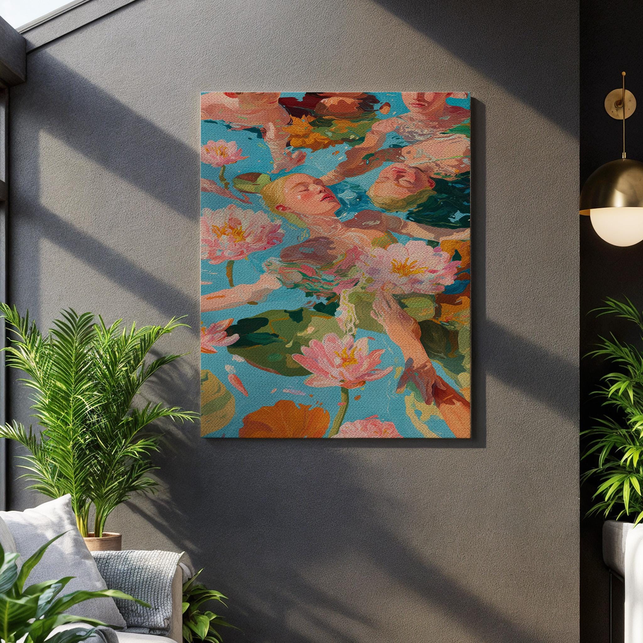 インド象の行列、ムガル帝国の威厳、額入りロイヤルキャンバス、壮大な