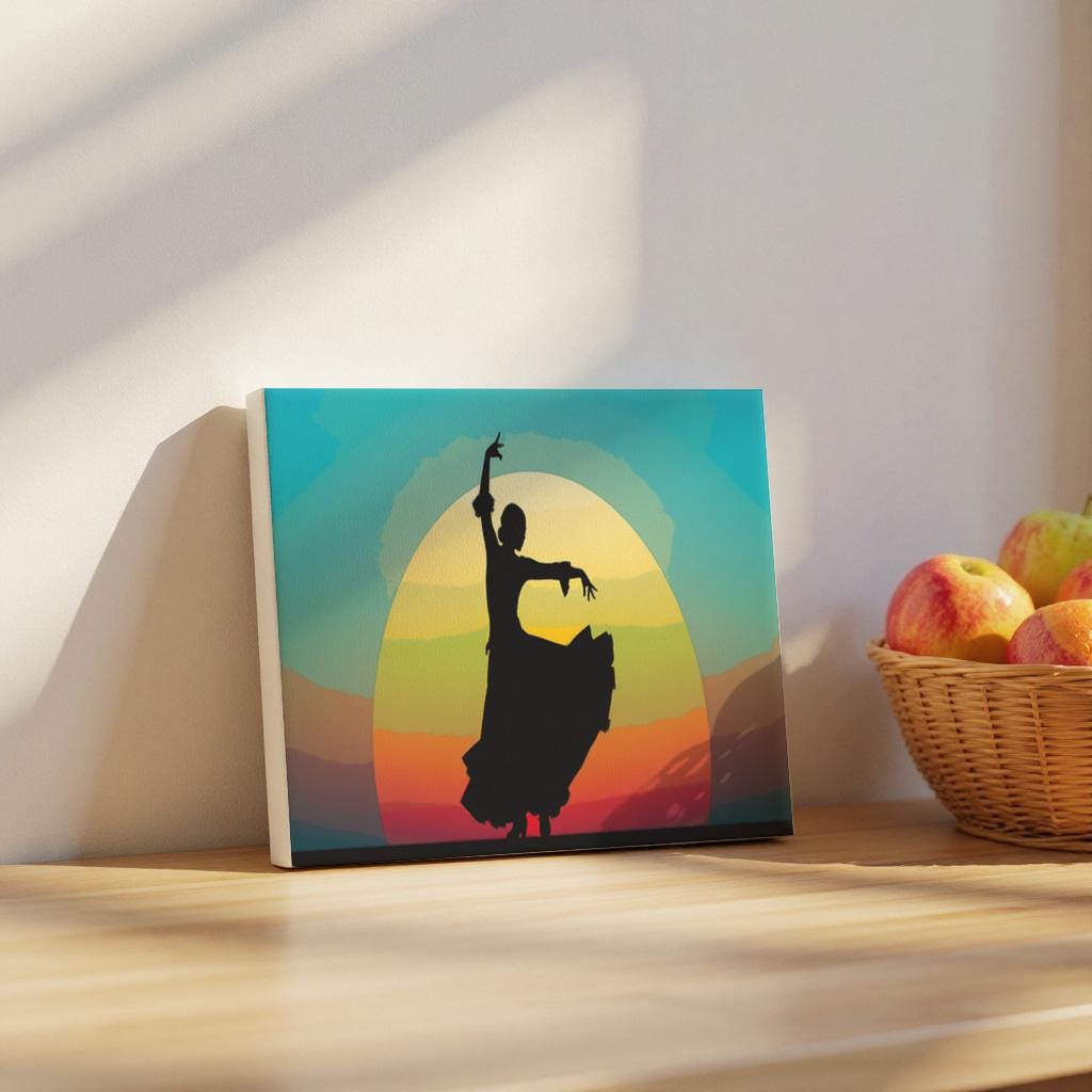 HEIBAGO Danseuse Peinture par Numéros pour Adulte, DIY Peinture Acrylique Kit de Peintures à l'huile sur Toile par Numéro Huile Peintures à la Main avec Pinceaux Kits Artisanat 30x40cm