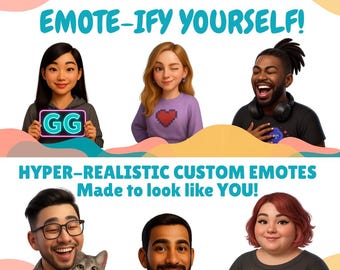 Hyper-realistische Twitch Emotes – Volles 10 Emote Set!
