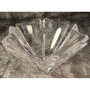 Orrefors Sweden Crystal Lars Hellsren Art Glass Bowl Signed