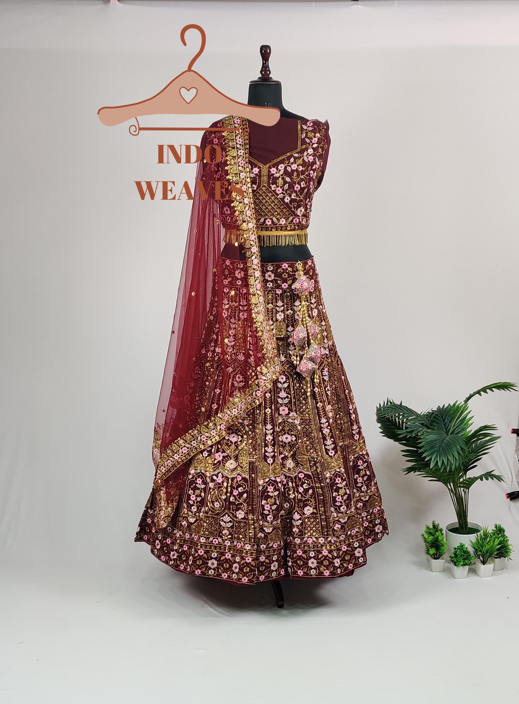 green emerald velvet dress Burgundy Long Tail Mermaid Heavy Embellished Gold Lace Formal Dress main image 1