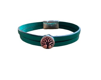 Tree of Life  leather bracelet