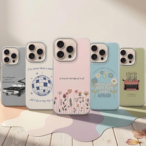 Aesthetic Taylor Phone Case - Song Lyrics Cover for iPhone, Samsung and Google Pixel