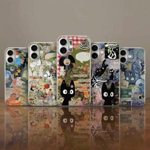 Studio Ghibli Handyhülle, Japanischer Anime Collage Design Für iPhone 17 16 15 14 13 12 11 X Xr