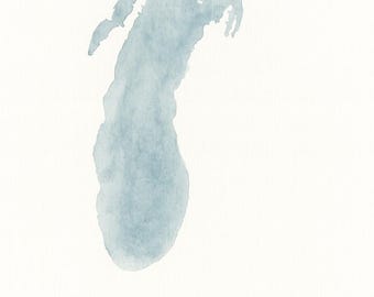 Custom Lake Map Watercolor – Personalized Lake Art, Any Lake Print