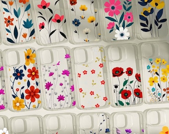 iPhone Case Transparent Soft Cover 40+ Designs für iPhone 17 bis 11
