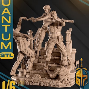 Survival Horror Outbreak Diorama STL | Pre-Supported & Unsupported Statue | Digital Download