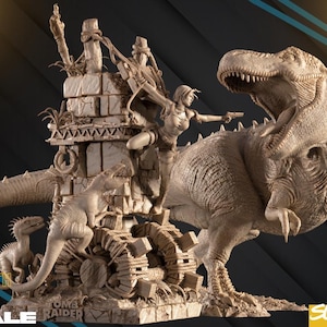 Adventure Explorer Diorama STL | Unsupported & Pre-Separated Sculpture | Digital Download