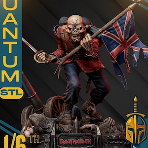 Undead Metal Mascot Sculpture STL | Pre-Supported & Unsupported Statue | Digital Download