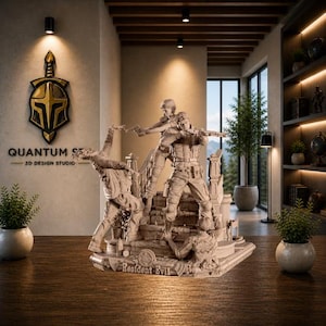 Survival Horror Outreak Diorama STL | Vorunterstützte und nicht unterstützte Statue | Digitaler Download