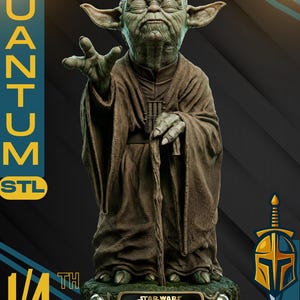 Busto de Yoda (STL) / Escultura sin soporte y preseparada / Descarga digital