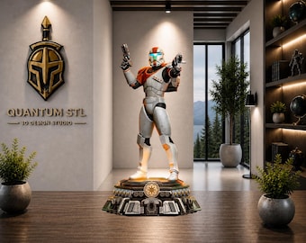 Clone Commando Sculpture STL | Unsupported & Pre-Separated Model | Digital Download