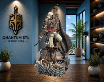 Legendäre Piratenskulptur (STL) | Kompatibel mit Resin und FDM | Digitaler Download