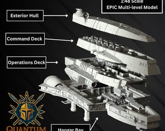 Imperial Light Cruiser STL | Legioenterrein op schaal 1:48 (digitale download)