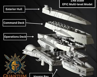 Sci-Fi Tabletop Terrain Pack STL | Modular RPG & Wargaming System | Playable Diorama | 1:48 Scale | Digital Download
