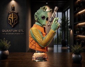 Greedo buste STL | Beeldje geschikt voor hars en FDM | Digitale download