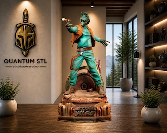 Greedo Sculpture STL | Resin and FDM Compatible Statue | Digital Download
